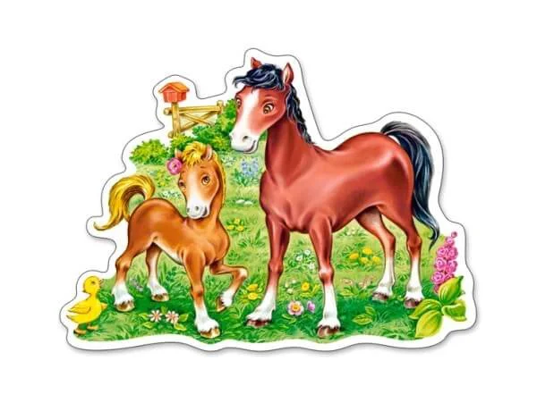 Puzzle Castorland A Little Beautiful Foal, 15 MIDI piese foto