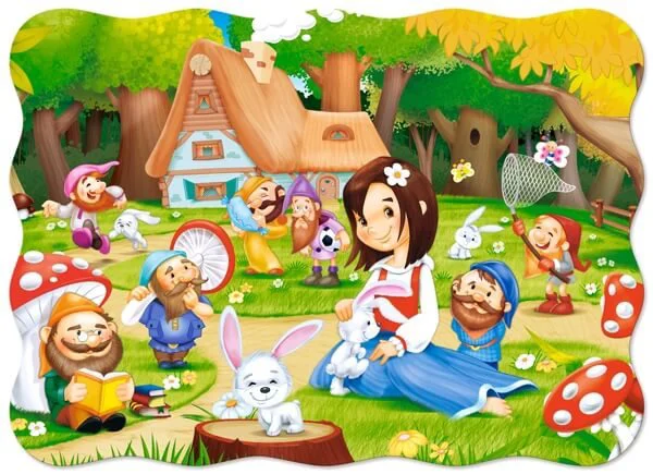 Puzzle Castorland Snow White and the Seven Dwarfs, 30 MIDI piese foto