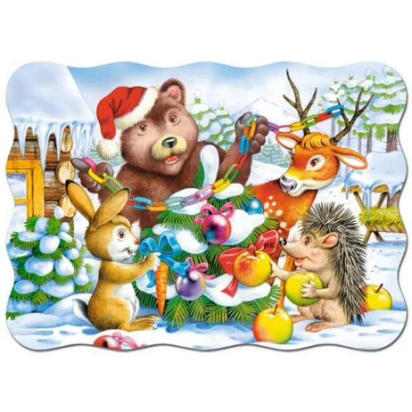 Puzzle Castorland Brad de Craciun, 30 MIDI piese foto