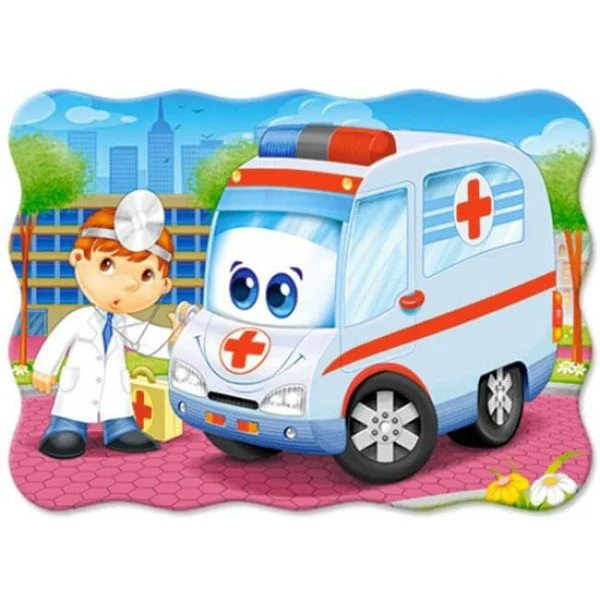 Puzzle Castorland Ambulance Doctor, 30 MIDI piese foto