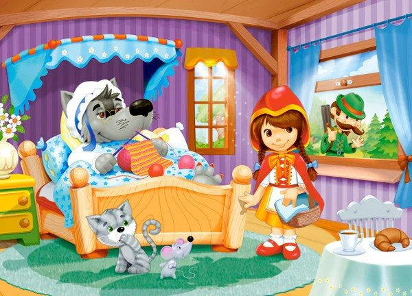 Puzzle Castorland Little Red Riding Hood, 60 MIDI piese foto
