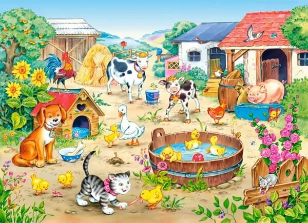 Puzzle Castorland Farm, 60 MIDI piese foto