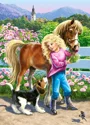 Puzzle Castorland A Walk with Pony and Dog, 60 MIDI piese foto