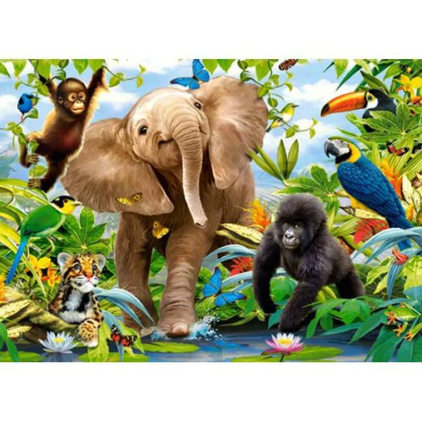 Puzzle Castorland Jungle, 60 MIDI piese foto