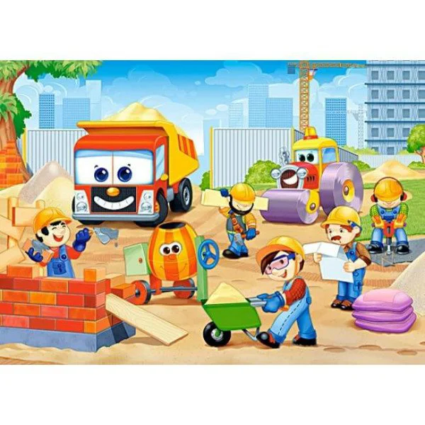 Puzzle Castorland Funny Construction Site, 60 MIDI piese foto
