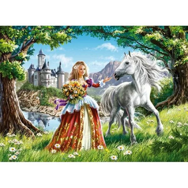 Puzzle Castorland Princess and Her Friend, 60 MIDI piese foto