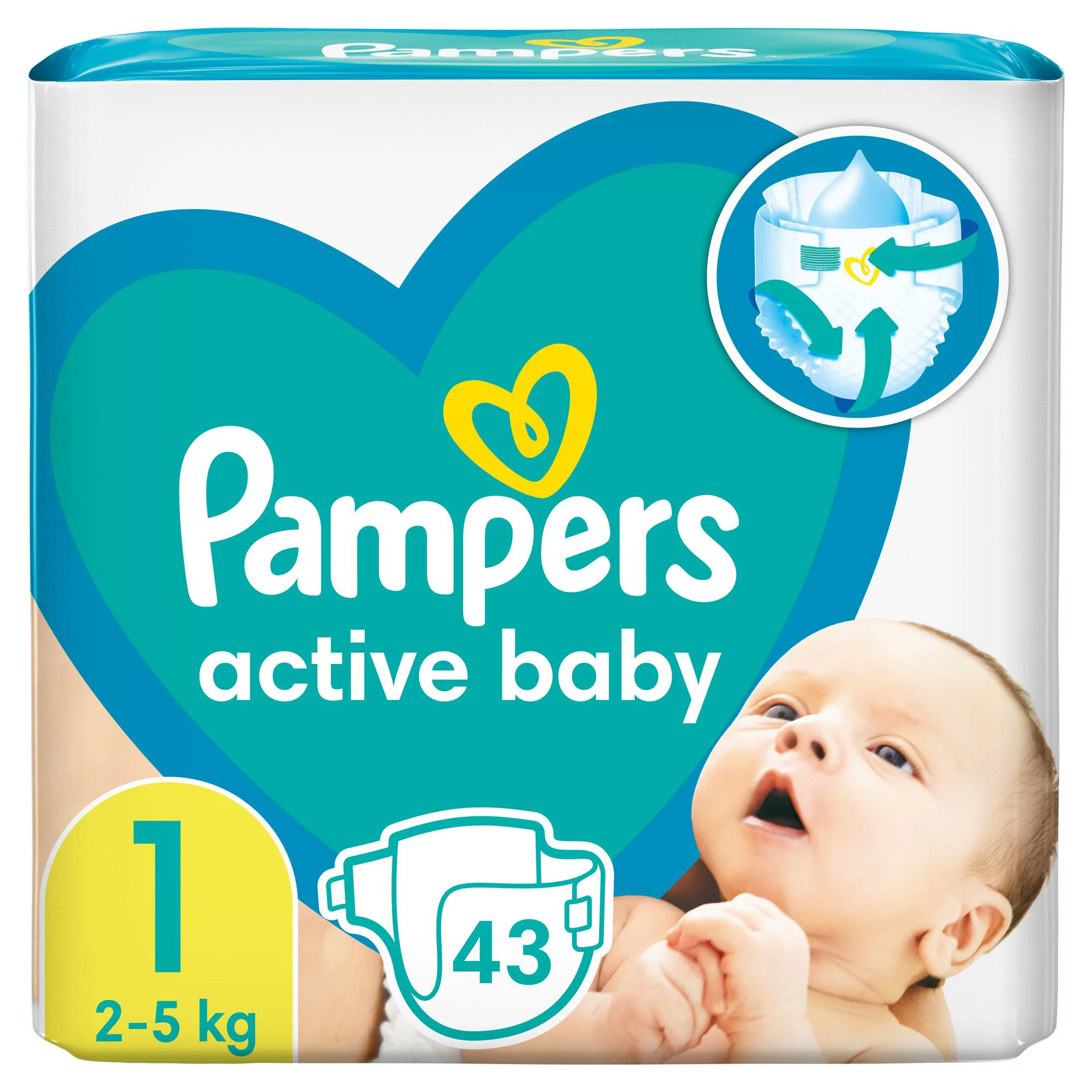 Scutece Pampers New Baby 1 (2-5 kg), 43 buc. foto