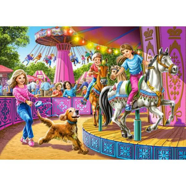 Пазл Касторланд Spinning Carousels, 120 MIDI эл. foto