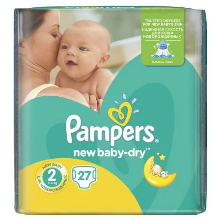 Scutece Pampers New Baby 2 Mini (3-6 kg), 27 buc.