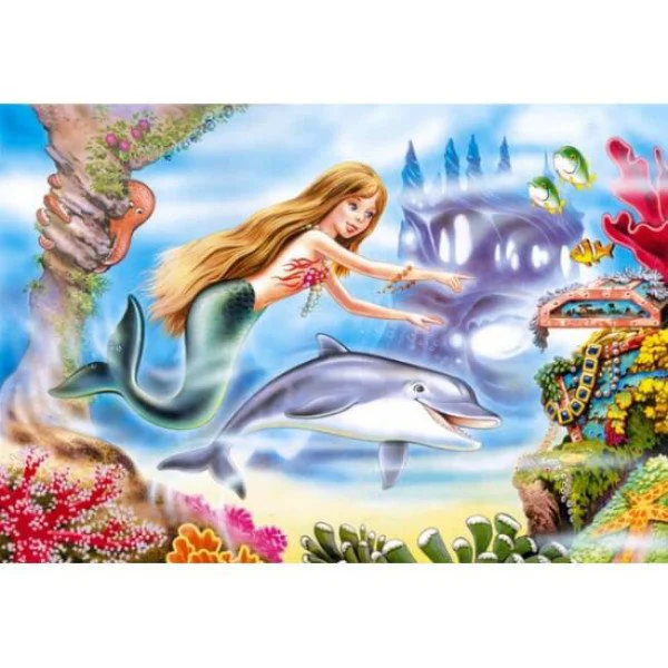 Puzzle Castorland Little Mermaid, 120 MIDI piese foto