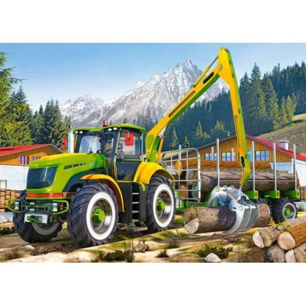 Puzzle Castorland Timber Crane, 180 MIDI piese foto