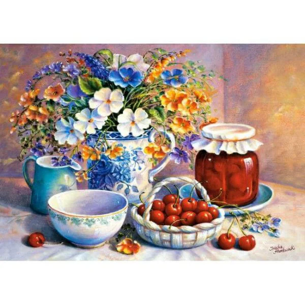 Puzzle Castorland Cherries in China Basket, 500 piese foto