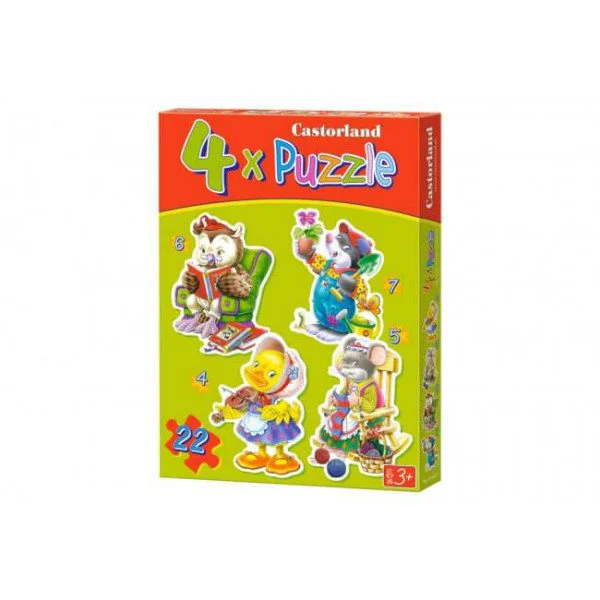 Puzzle Castorland Leisure Time, 4 in 1 (4+5+6+7 piese) foto