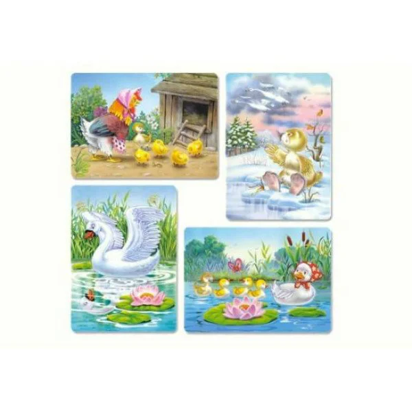 Puzzle Castorland Ratusca cea urita, 4 in 1 (8+12+15+20 piese) foto