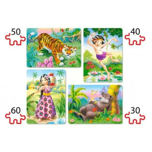 Puzzle Castorland, 4 in 1 (30+40+50+60 piese) foto
