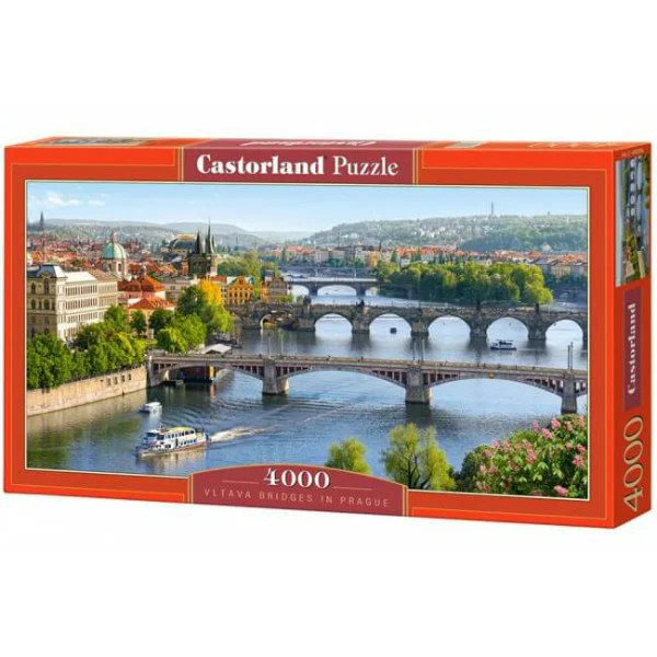 Puzzle Castorland Vltava Bridges in Prague, 4000 piese foto