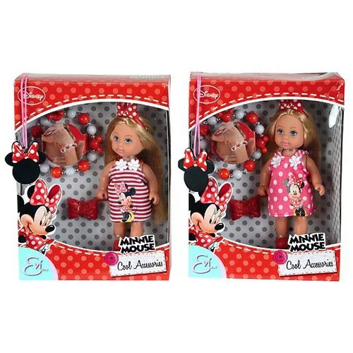 Papusa Evi Love Minnie Mouse cu bratara si accesorii, 3 modele foto