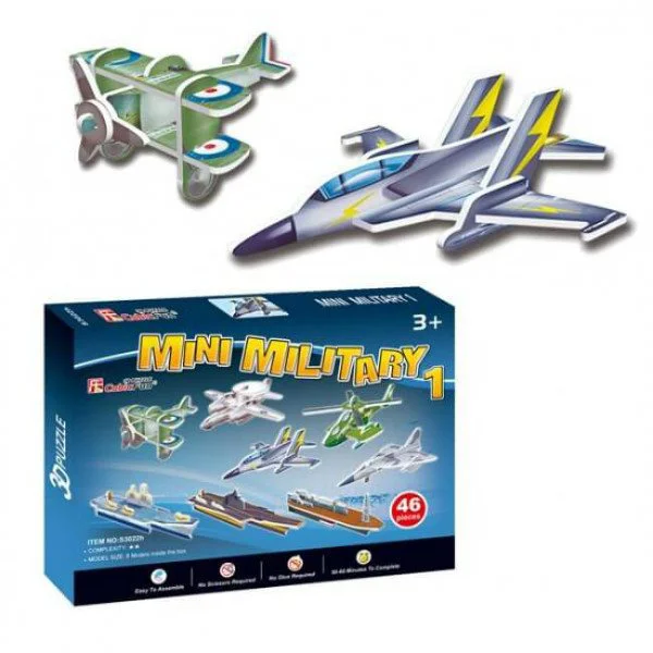 Puzzle 3D CubicFun Mini MiLitary 1 foto