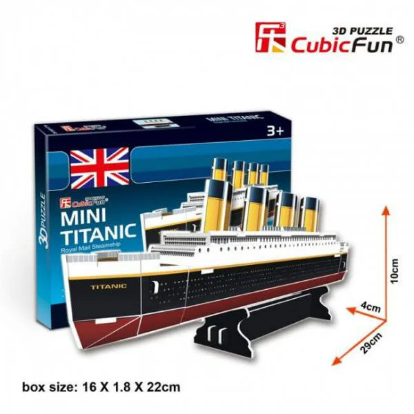 image for Puzzle 3D CubicFun Titanic foto