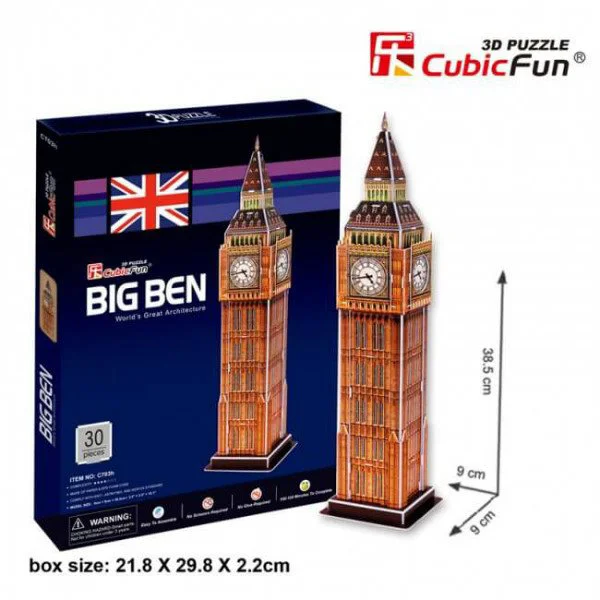 Puzzle 3D CubicFun Big Ben foto