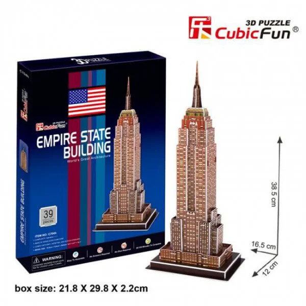 Puzzle 3D CubicFun Empire State Building foto