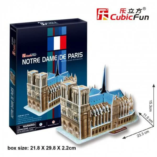 Puzzle 3D CubicFun Notre Dame de Paris foto
