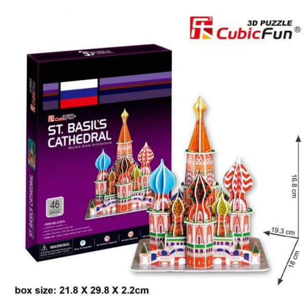Puzzle 3D CubicFun St.Basil's Cathedral foto