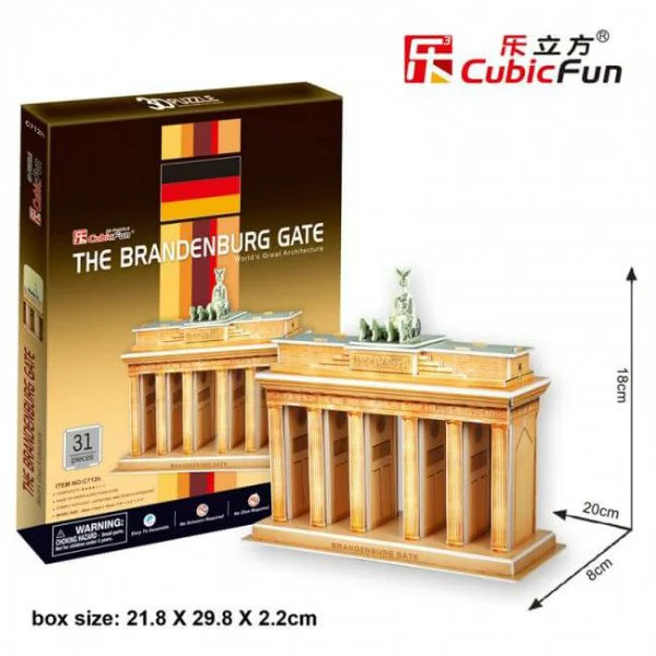 Puzzle 3D CubicFun The Brandenburg Gate foto