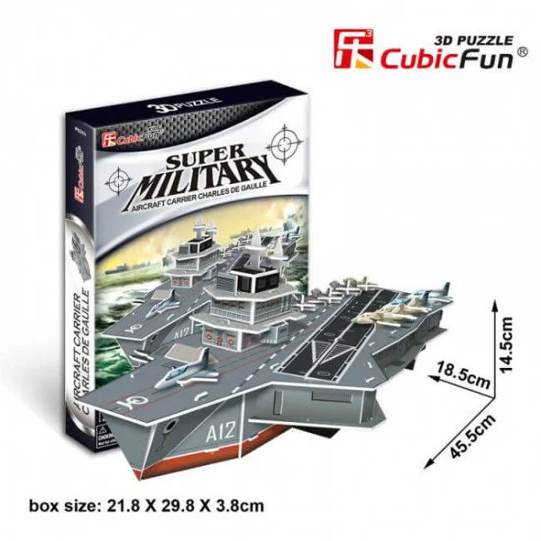 Пазл 3D CubicFun Aircraft Carrier Charles de Gaulle foto