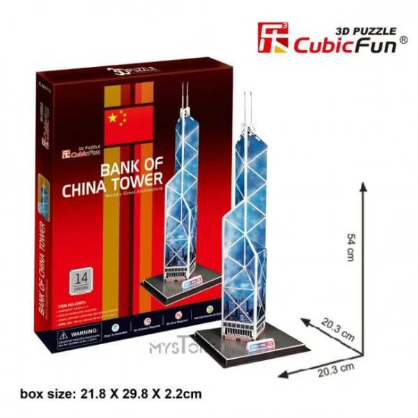 Puzzle 3D CubicFun Bank of China Tower foto