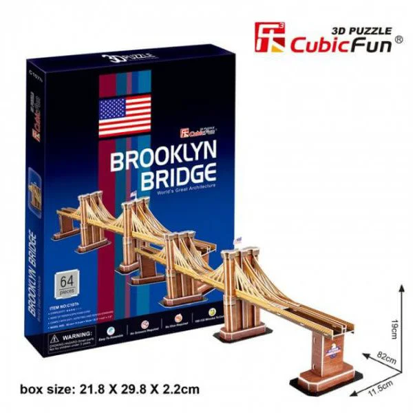 Puzzle 3D CubicFun Brooklyn Bridge foto