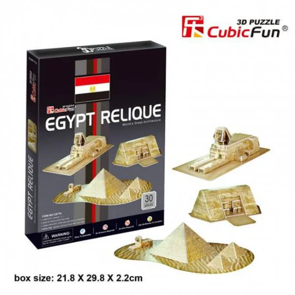 Puzzle 3D CubicFun Egyptian Pyramids foto