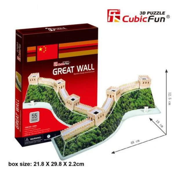 Puzzle 3D CubicFun Great Wall foto