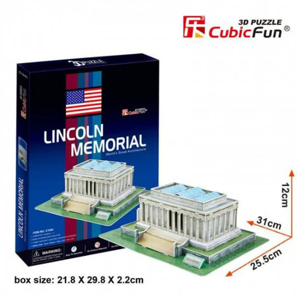 Пазл 3D CubicFun Lincoin Memorial (U.S.A)