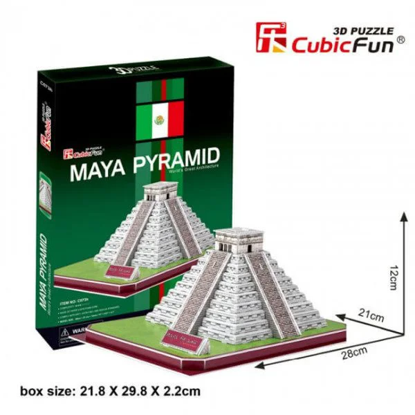 Puzzle 3D CubicFun Maya Pyramid foto