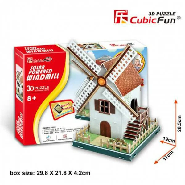 Пазл 3D CubicFun Solar Power Windmill