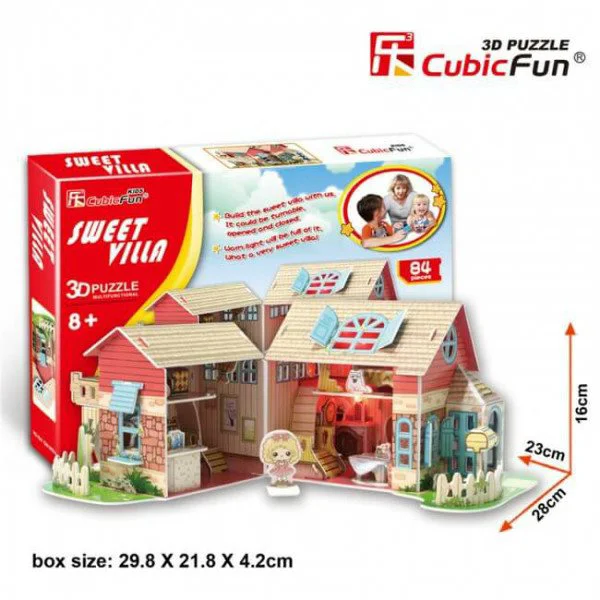 Puzzle 3D CubicFun Sweet Villa foto