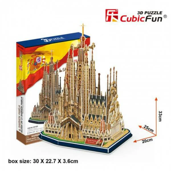 Puzzle 3D CubicFun Sagrada Familia foto