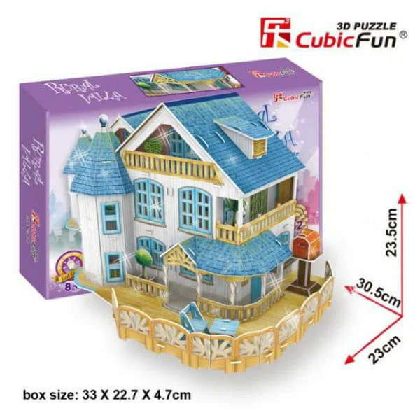 Puzzle 3D CubicFun Rural Villa Dollhouse foto