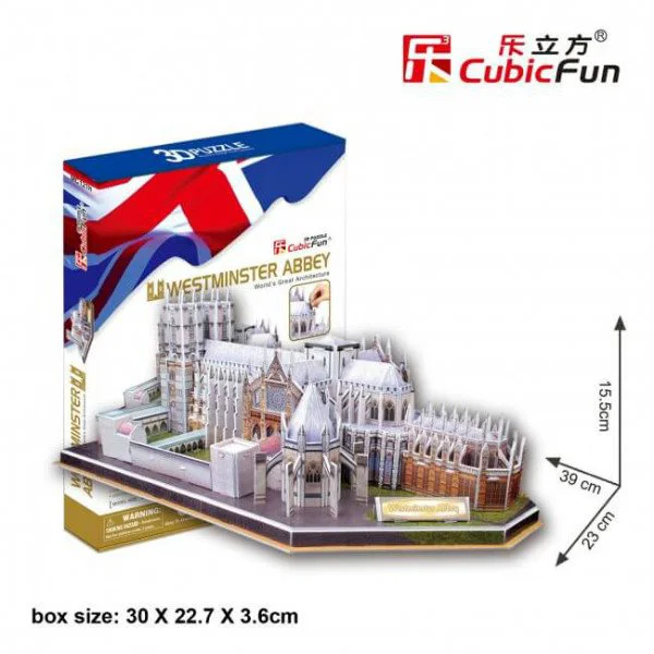 Puzzle 3D CubicFun Westminster Abbey foto