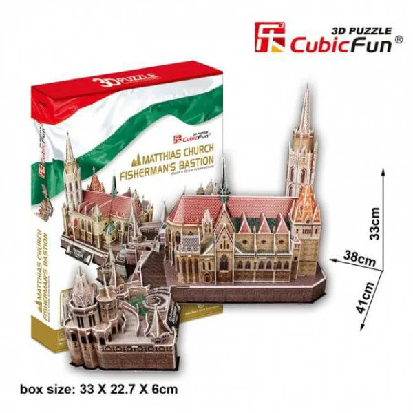 Puzzle 3D CubicFun Matthias Church foto