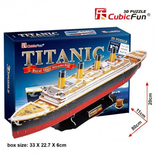 Puzzle 3D CubicFun Titanic (large) foto