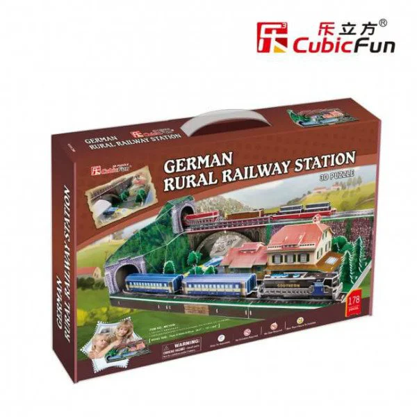 Puzzle 3D CubicFun Germany Train station foto