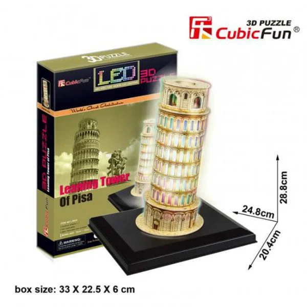 Пазл 3D LED CubicFun Pisa Tower