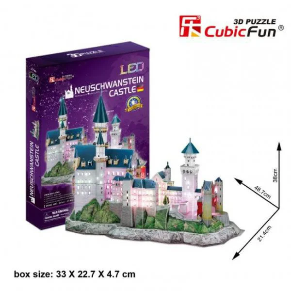 image for Пазл 3D LED CubicFun Neuschwanstein Castle foto