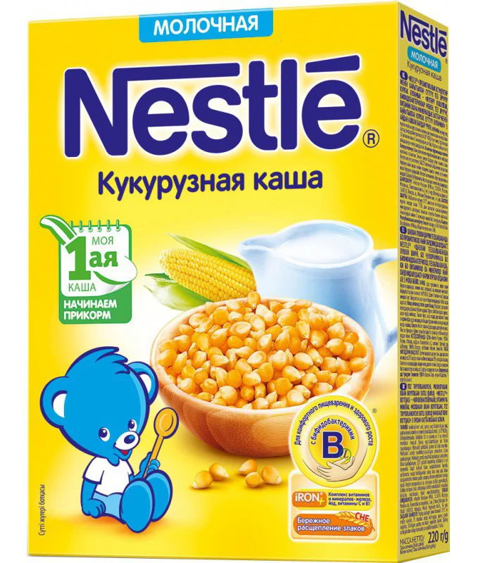 image for Каша молочная кукурузная Nestle (5+ мес.), 220 г foto