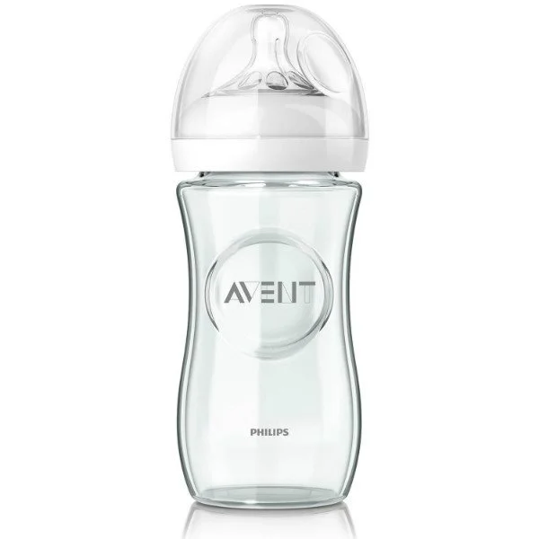 Biberon Philips AVENT pentru hranire naturala din sticla, 240 ml