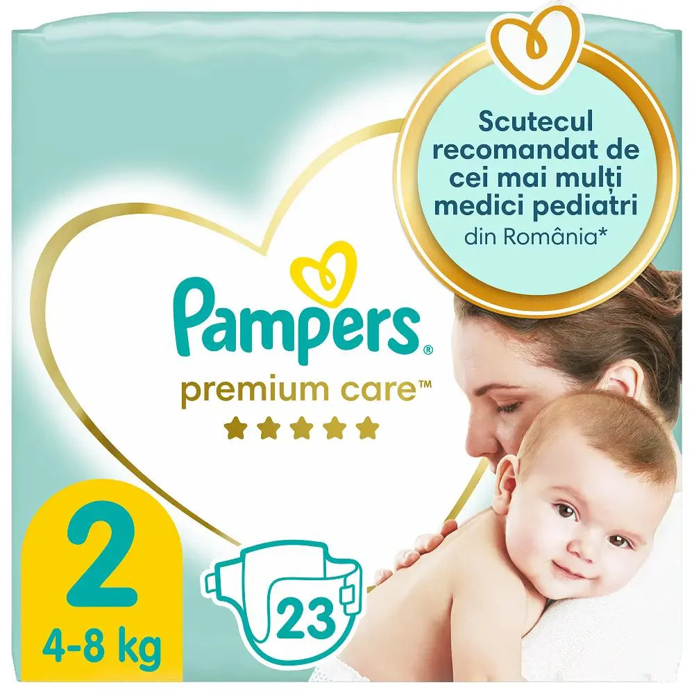 Scutece Pampers Premium Care 2 Mini (4-8 kg), 23 buc.