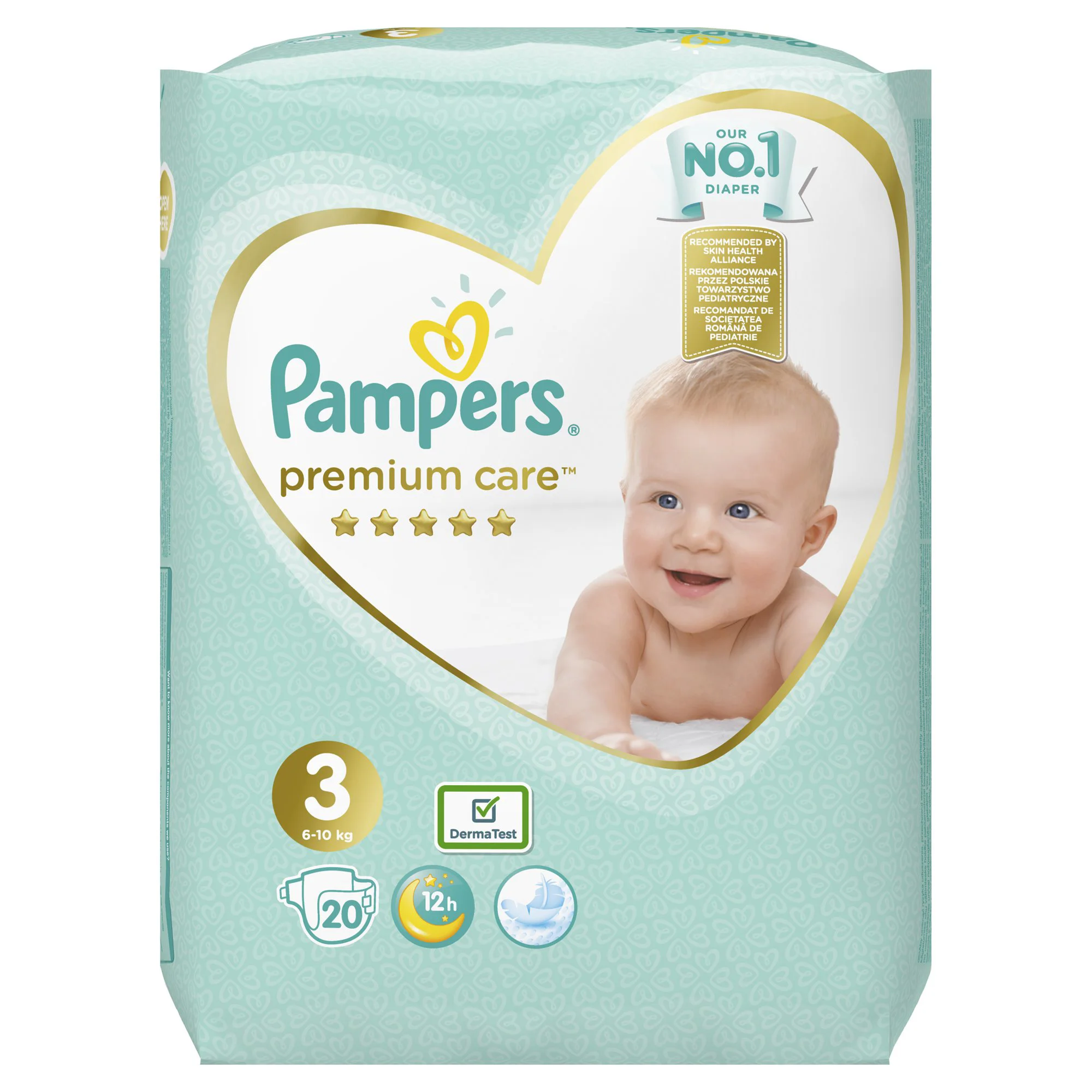 Scutece Pampers Premium Care 3 Midi (6-10 kg), 20 buc. foto