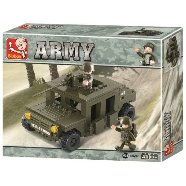 Constructor Sluban Army Land Forces II - Hummer Squadcar foto